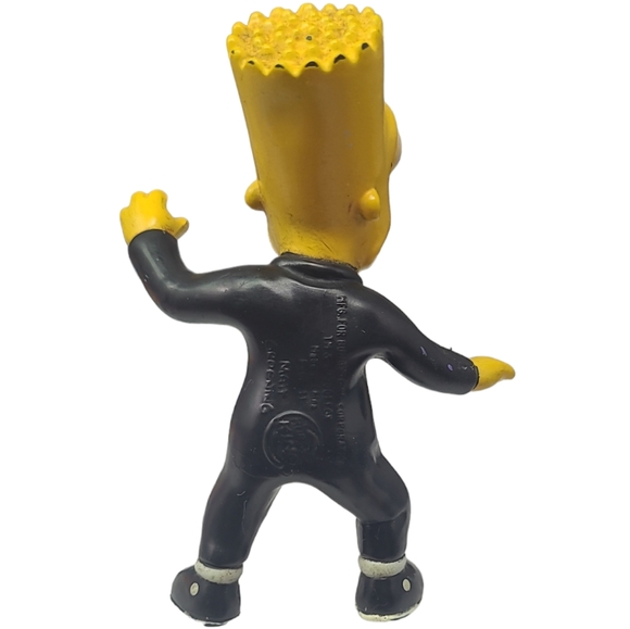 2001 BURGER KING TOY BART SIMPSON SKELETON COSTUME FIGURE - 3 1/4" TALL - Picture 3 of 12
